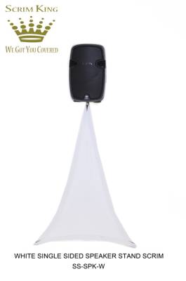 Speaker Stand Scrim - Single Side in White